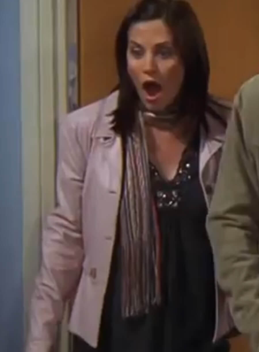 Harpoon Monica Geller Inspired Pink Cotton Jacket - Friends Style