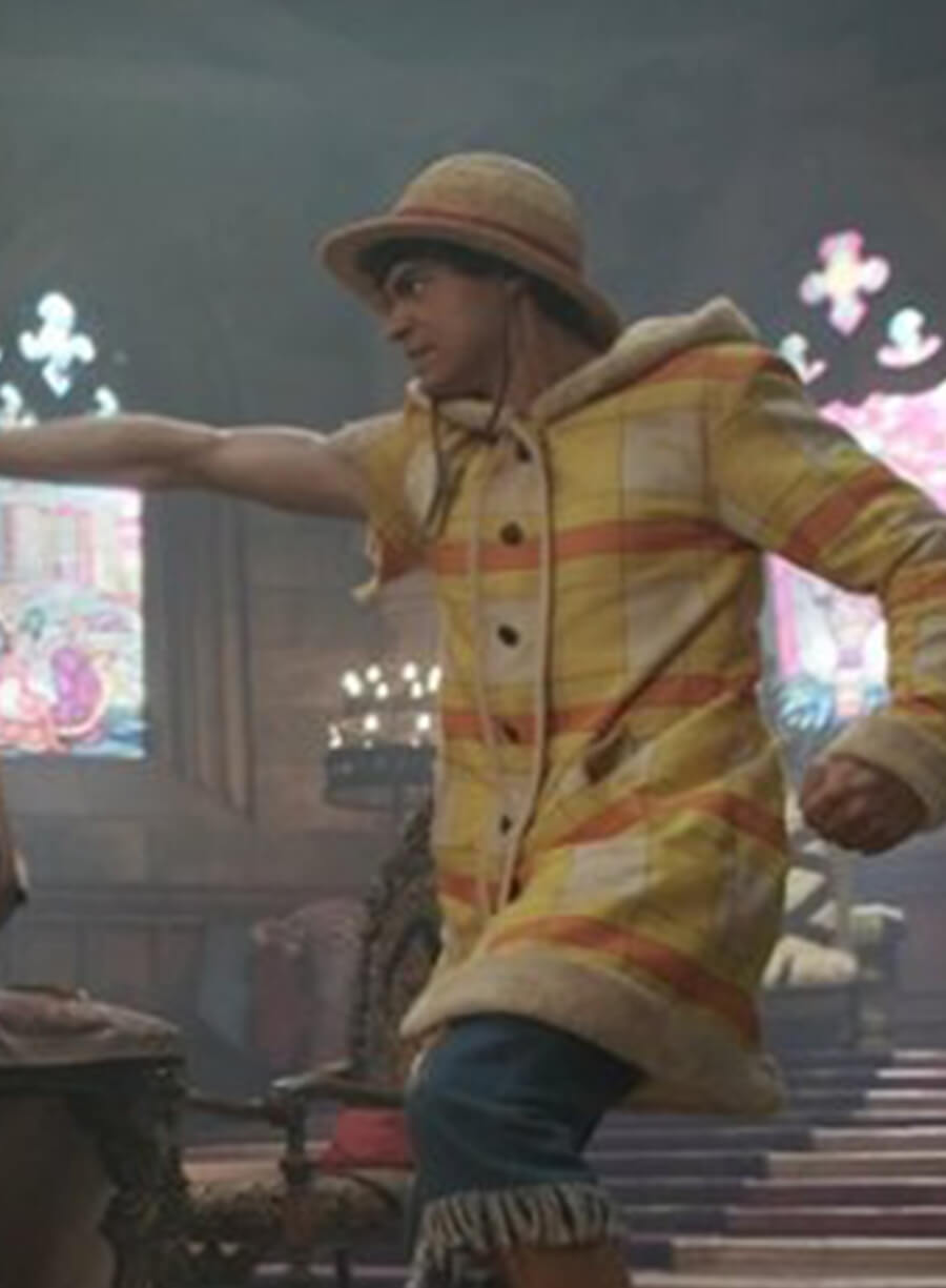 Harpoon Monkey D. Luffy Inspired Multicolor Coat - One Piece Style