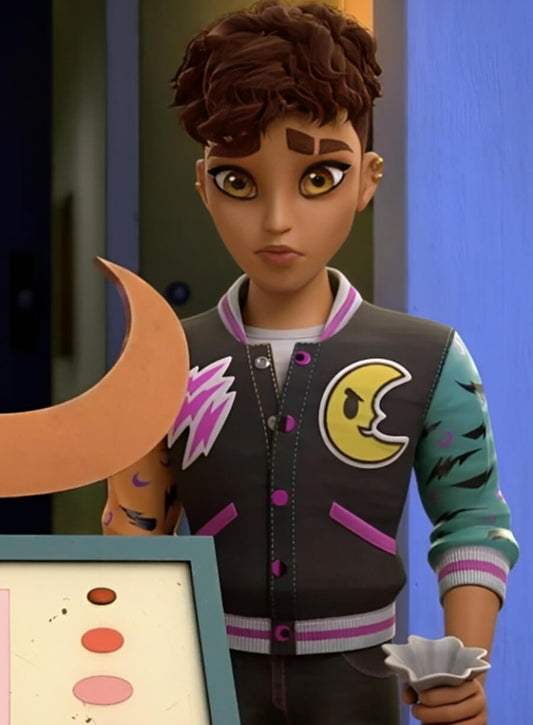 Harpoon Clawd Wolf Inspired Multicolor Varsity Jacket - Monster High Style