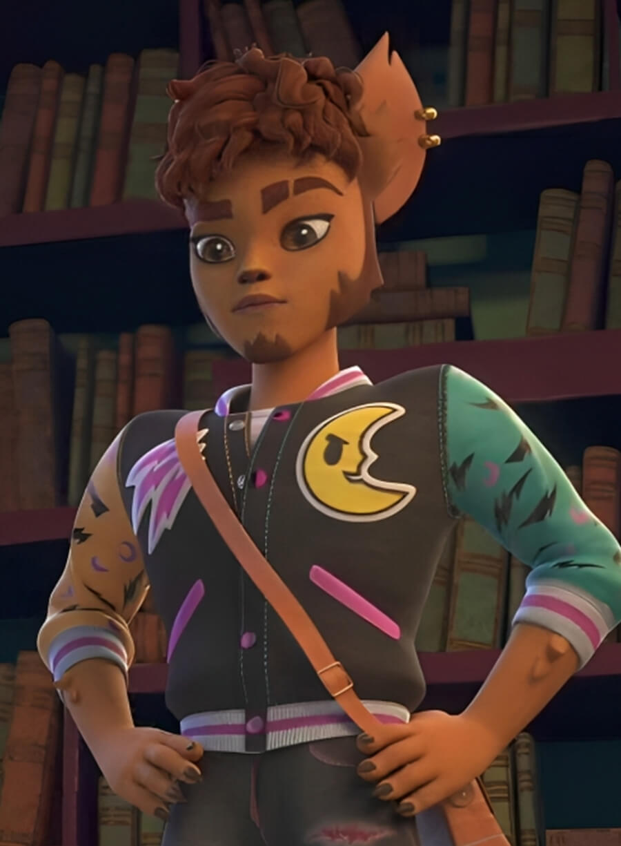 Harpoon Clawd Wolf Inspired Multicolor Varsity Jacket - Monster High Style