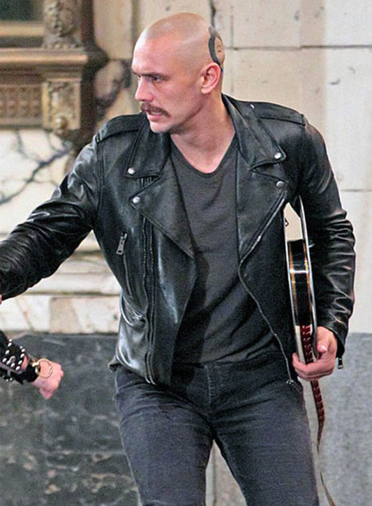 Harpoon Montgomery Clift Inspired Black Leather Jacket - Zeroville Style