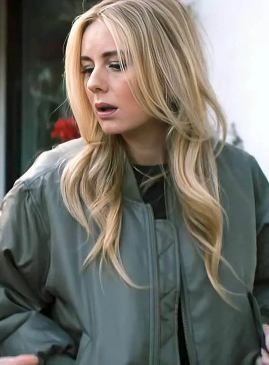 Harpoon Morgan Green Inspired Green Bomber Jacket - Nobody Wants This S01 Style