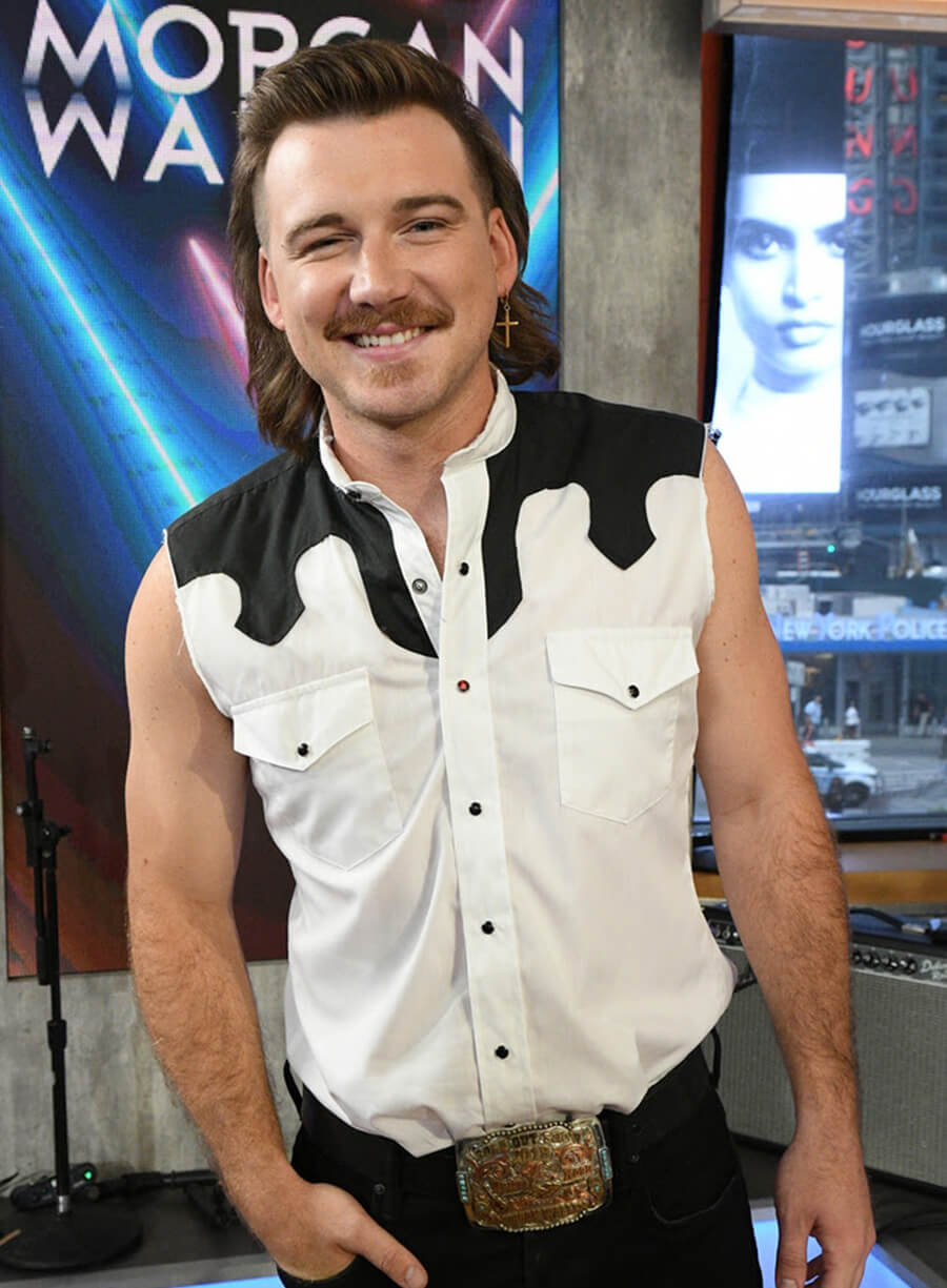 Harpoon Morgan Wallen Music Awards Vest Inspired White Cotton Fabric Cotton Jacket