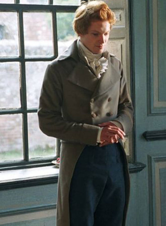 Harpoon Mr. Bingley Inspired Grey Wool Fabric Coat - Pride & Prejudice Style