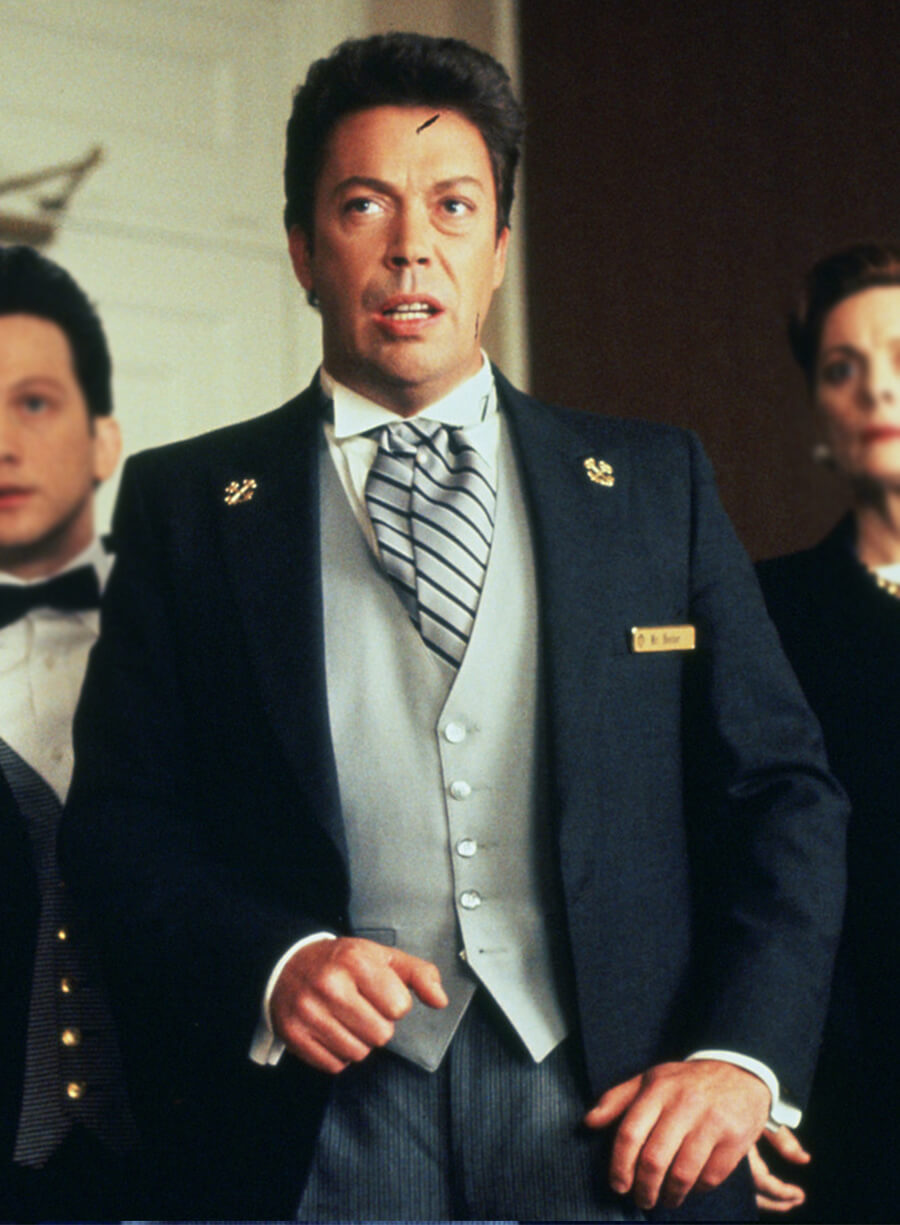 Harpoon Mr. Hector Inspired Blue Leather Jacket - Home Alone 2: Lost in New York Style