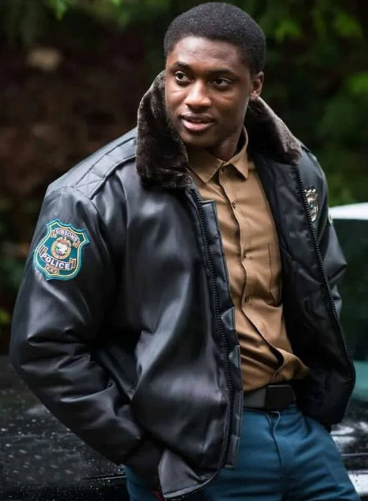 Harpoon Andy Kendrick Inspired Black Leather Jacket - Murder In A Small Town Style