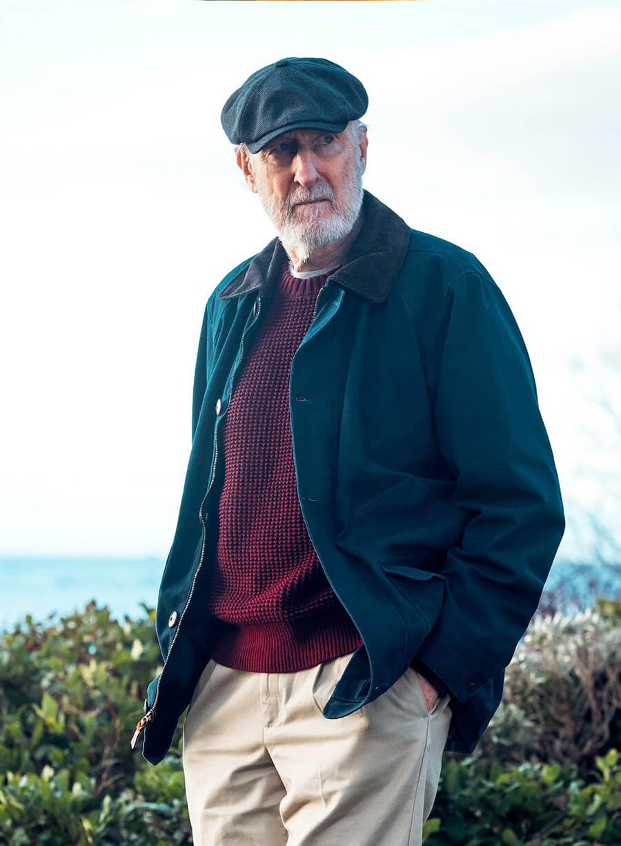 Harpoon George Wilcox Inspired Blue Leather Jacket - Murder In A Small Town Style