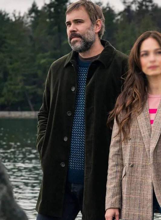 Harpoon Karl Alberg Inspired Green Coat - Murder in a Small Town Style