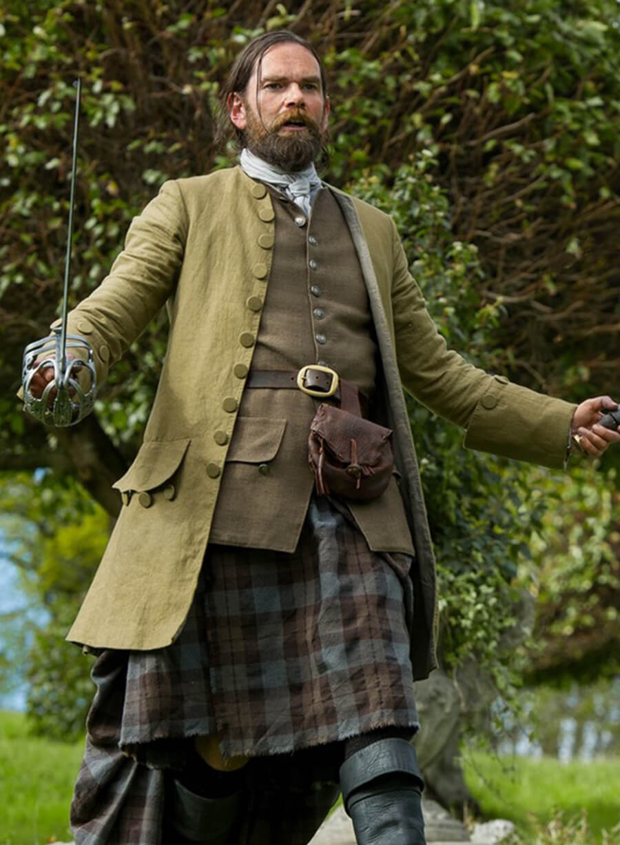 Harpoon Murtagh Fitzgibbons Fraser Inspired Yellow Coat - Outlander Style