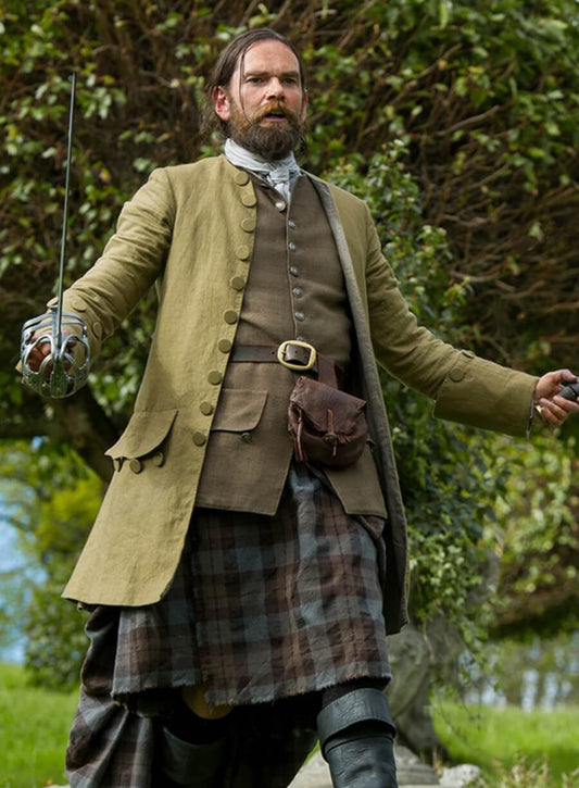 Harpoon Murtagh Fitzgibbons Fraser Inspired Yellow Coat - Outlander Style