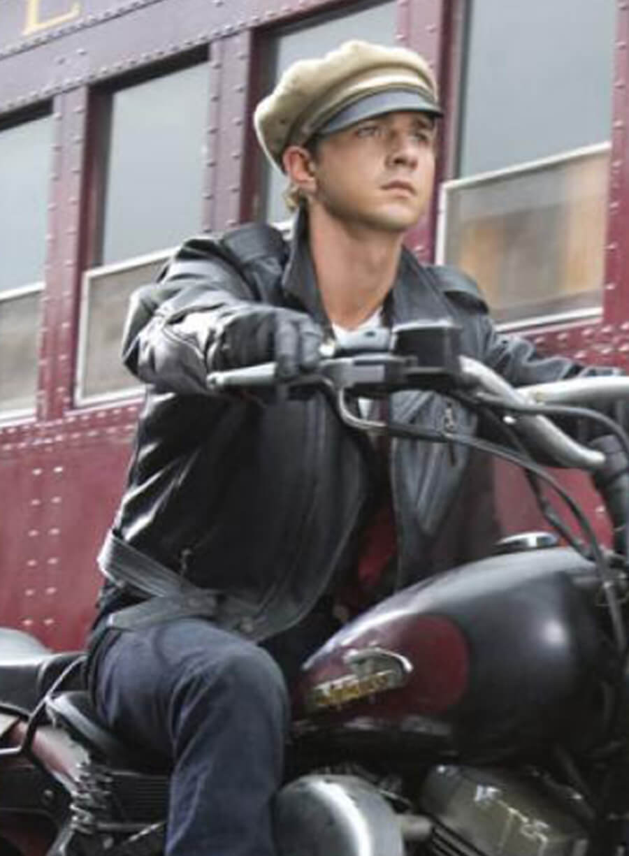 Harpoon Mutt Willams Inspired Black Leather Jacket - Indiana Jones 4 Style