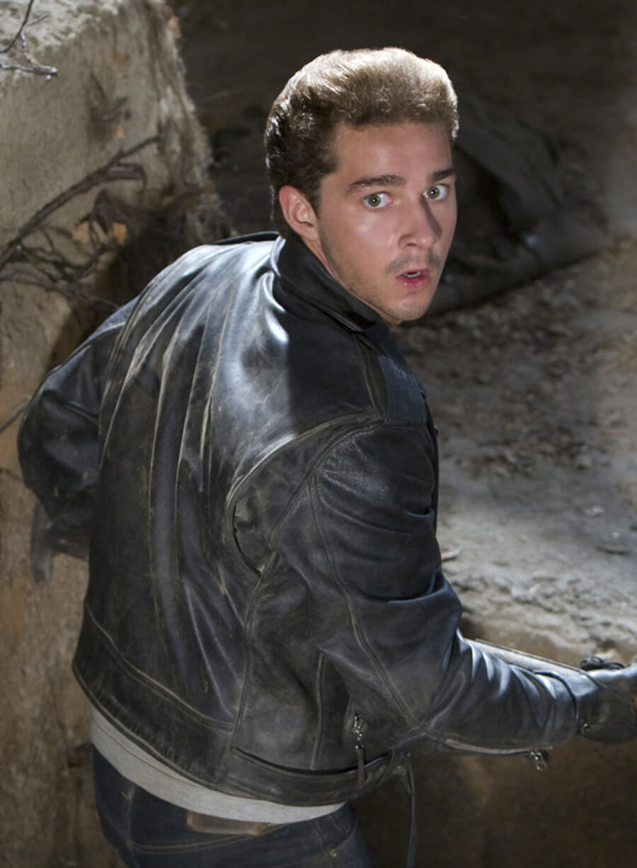 Harpoon Mutt Willams Inspired Black Leather Jacket - Indiana Jones 4 Style