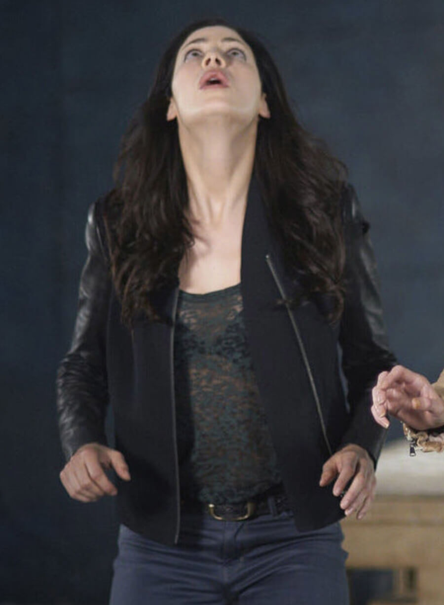 Harpoon Myka Bering Inspired Black Leather Jacket - Warehouse 13 Style