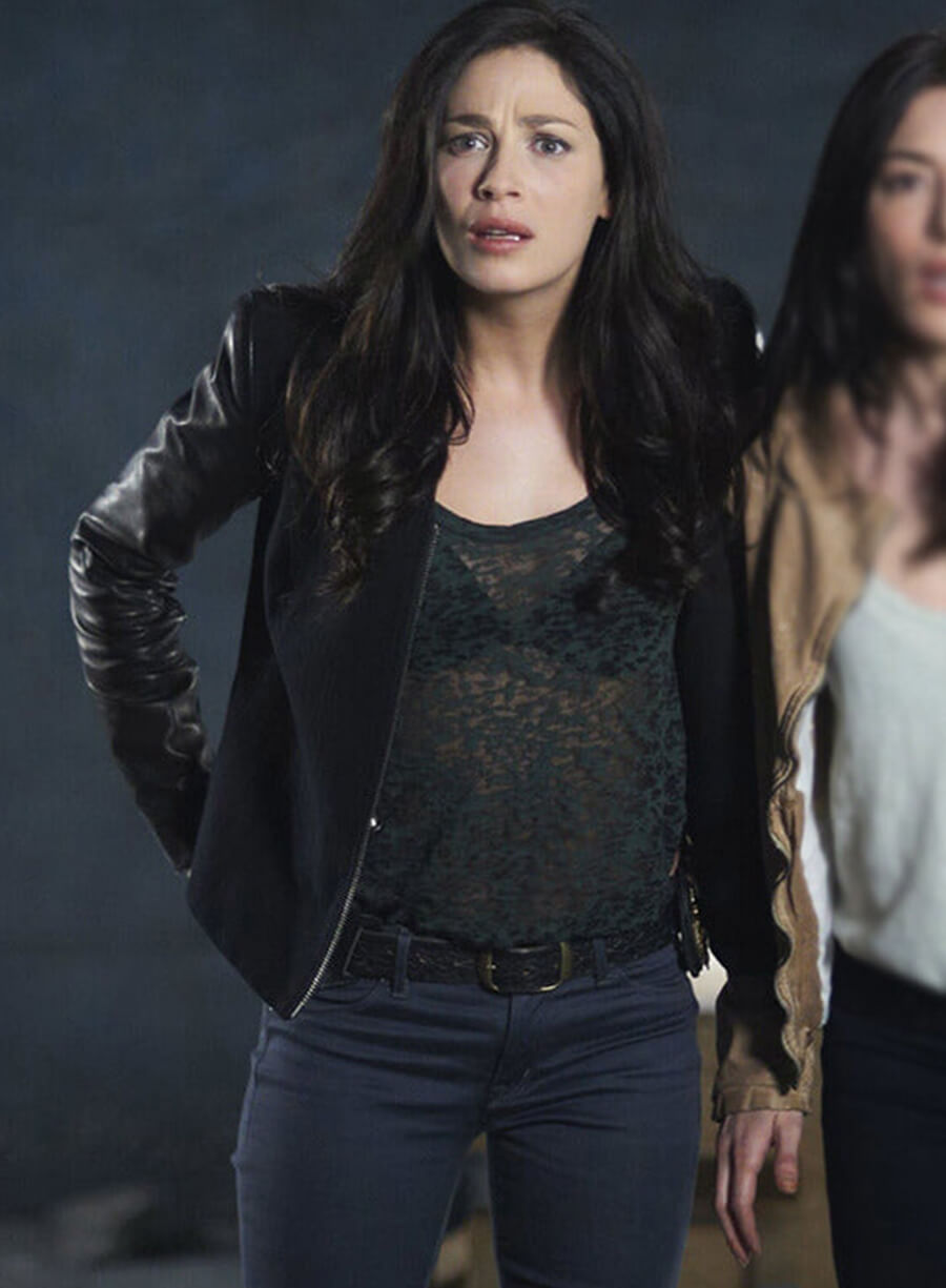 Harpoon Myka Bering Inspired Black Leather Jacket - Warehouse 13 Style