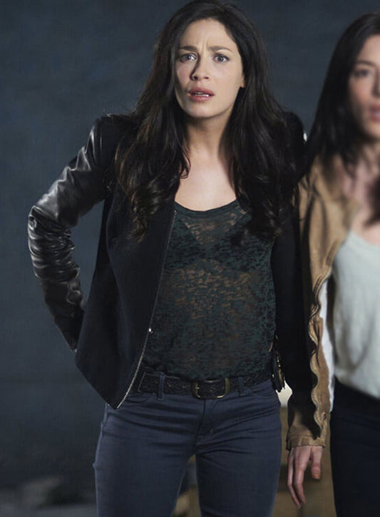 Harpoon Myka Bering Inspired Black Leather Jacket - Warehouse 13 Style