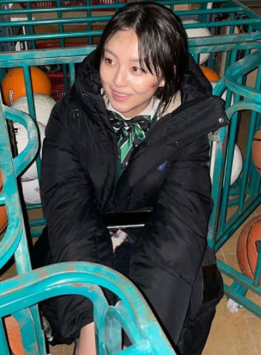 Harpoon Nam On-jo Inspired Black Hooded Jacket - All of Us Are Dead Style