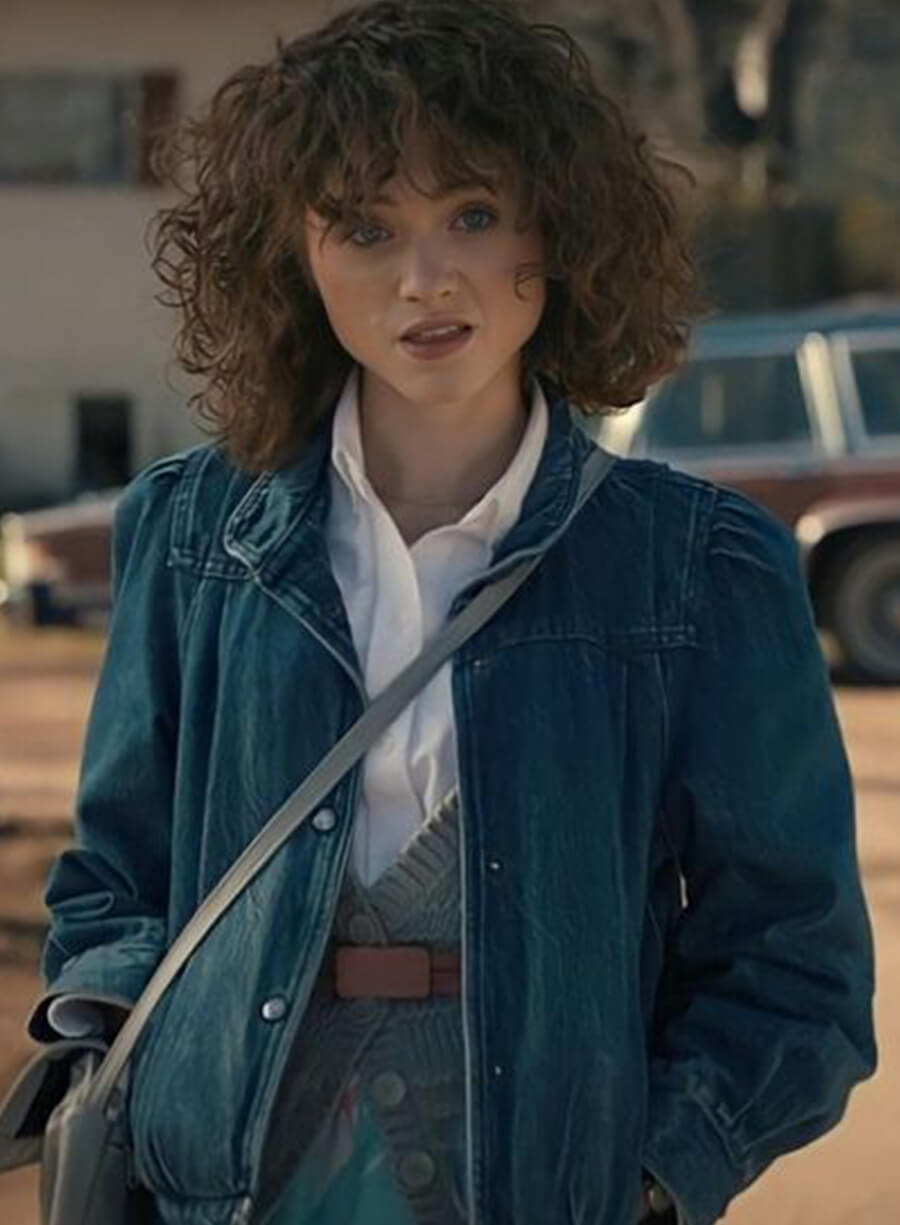 Harpoon Nancy Wheeler Inspired Blue Denim Jacket - Stranger Things Style