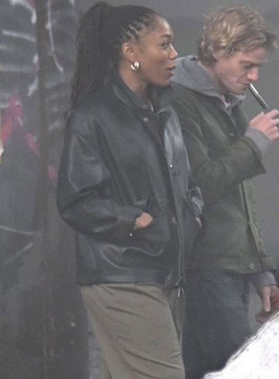 Harpoon Caitlien Bates Inspired Black Leather Jacket - Clayface 2026 Style