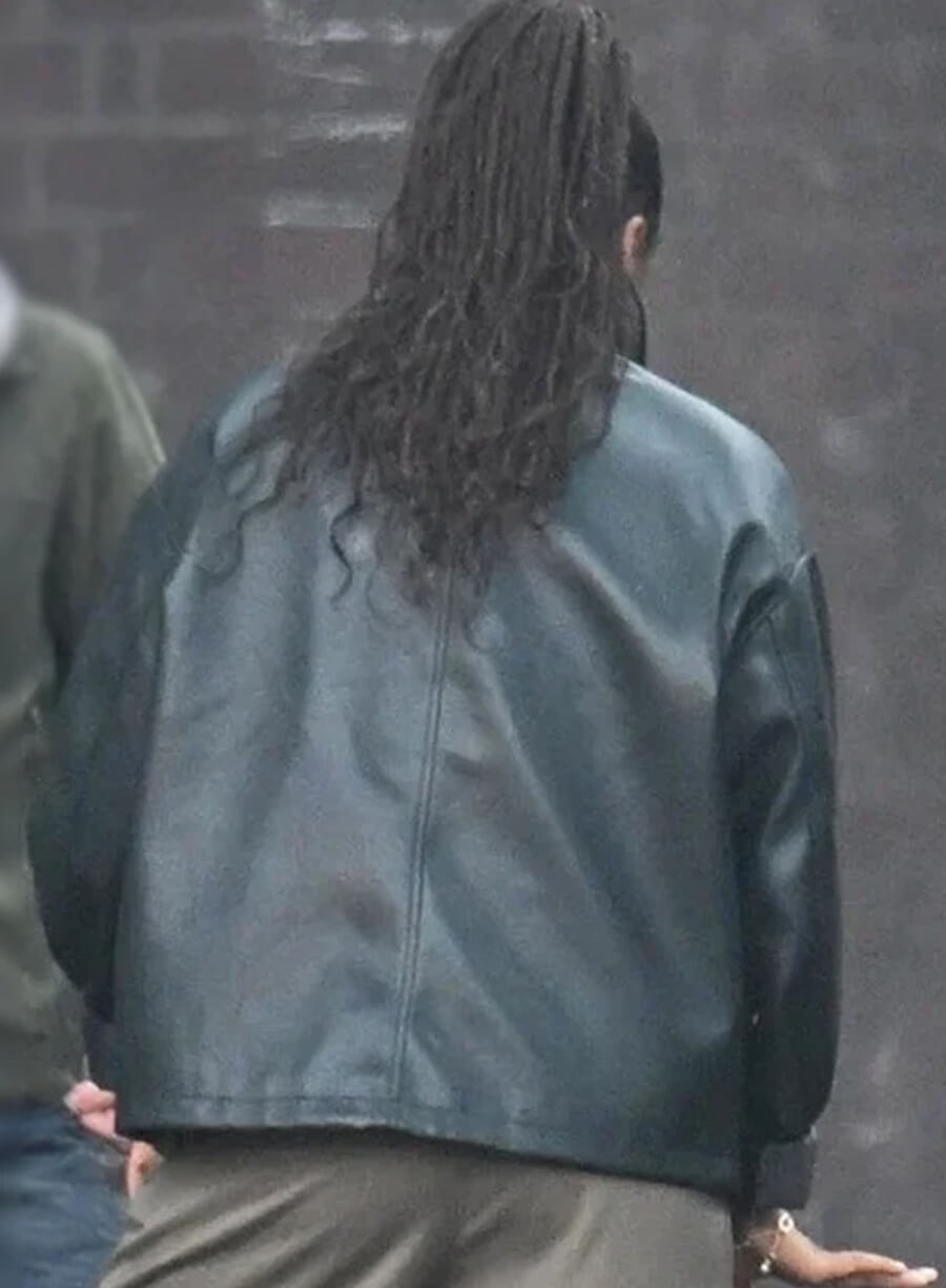 Harpoon Caitlien Bates Inspired Black Leather Jacket - Clayface 2026 Style