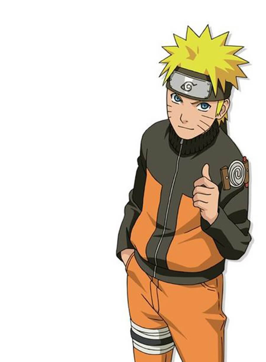 Harpoon Uzumaki Naruto Inspired Orange & Black Fleece Fabric Leather Jacket