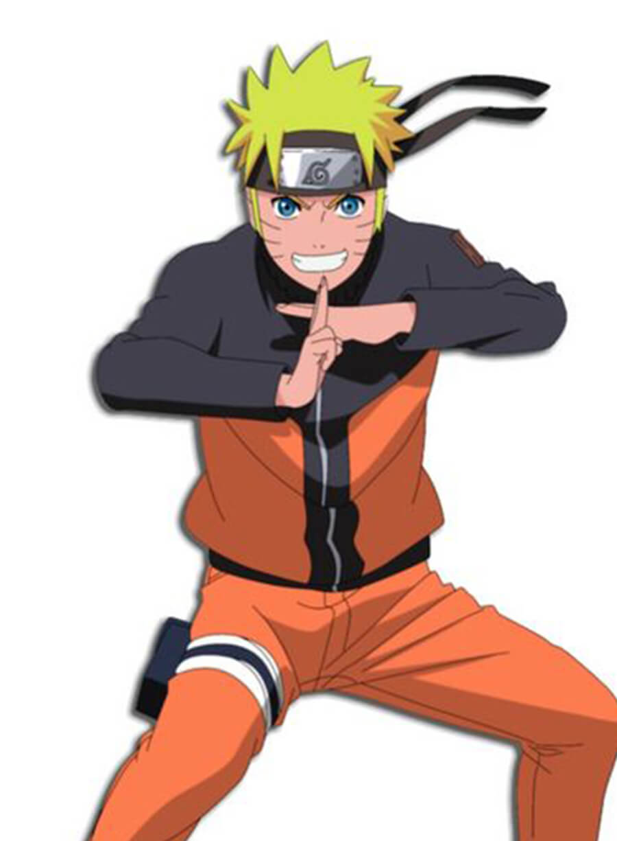 Harpoon Uzumaki Naruto Inspired Orange & Black Fleece Fabric Leather Jacket