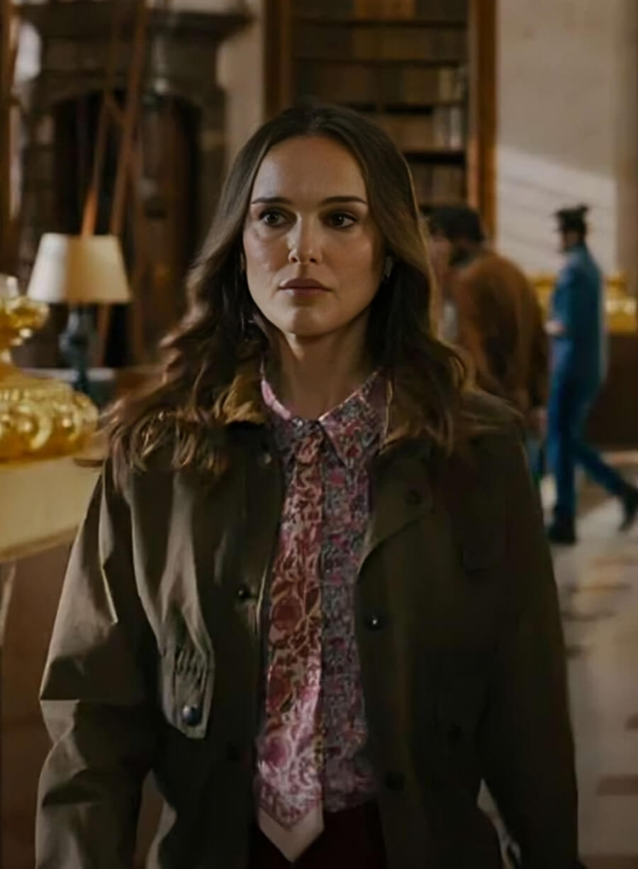 Harpoon Natalie Portman Inspired Green Cotton Fabric Cotton Jacket - Fountain of Youth 2025 Style