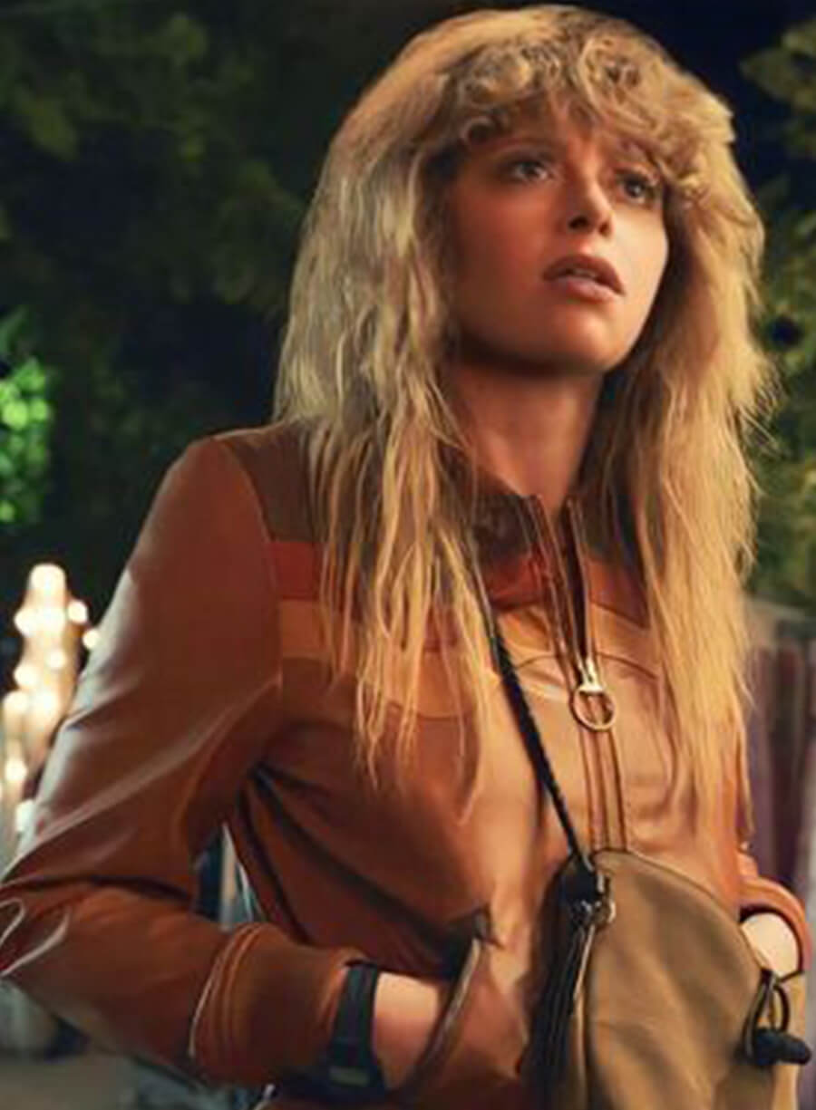 Harpoon Charlie Cale Inspired Brown Real Leather Bomber Jacket - Poker Face Style