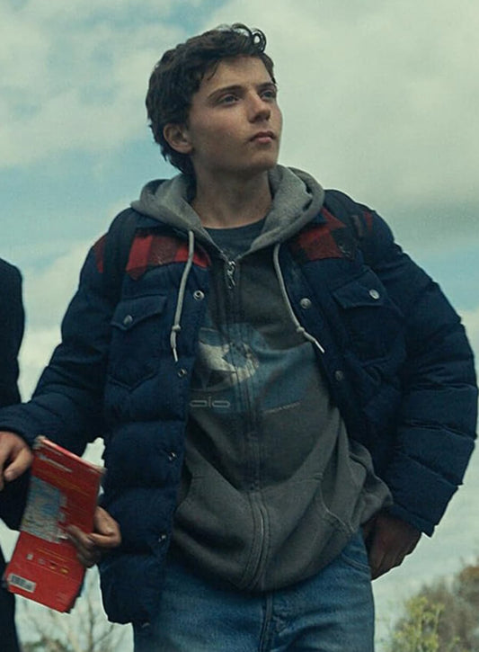 Harpoon John Garrity Inspired Blue Leather Jacket - Greenland 2 Migration 2026 Style