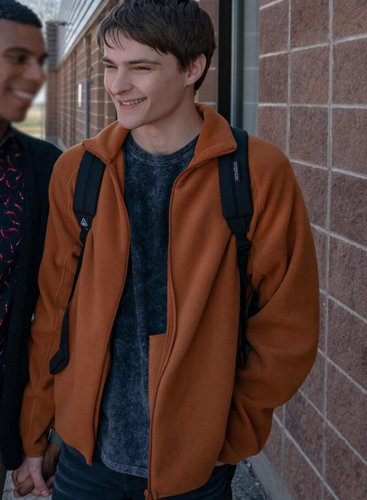 Harpoon Nathan Walter Inspired Brown Wool Fabric Wool Jacket - My Life with the Walter Boys Style
