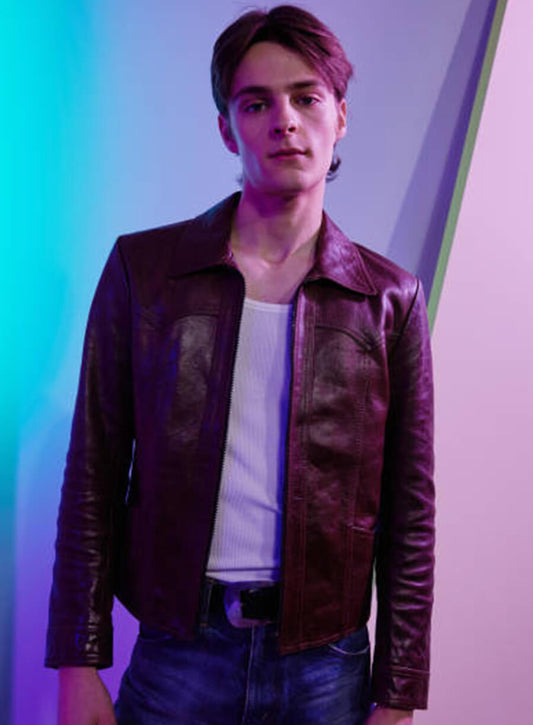 Harpoon Nathan Walter Inspired Brown Real Leather Leather Jacket - My Life with the Walter Boys Style
