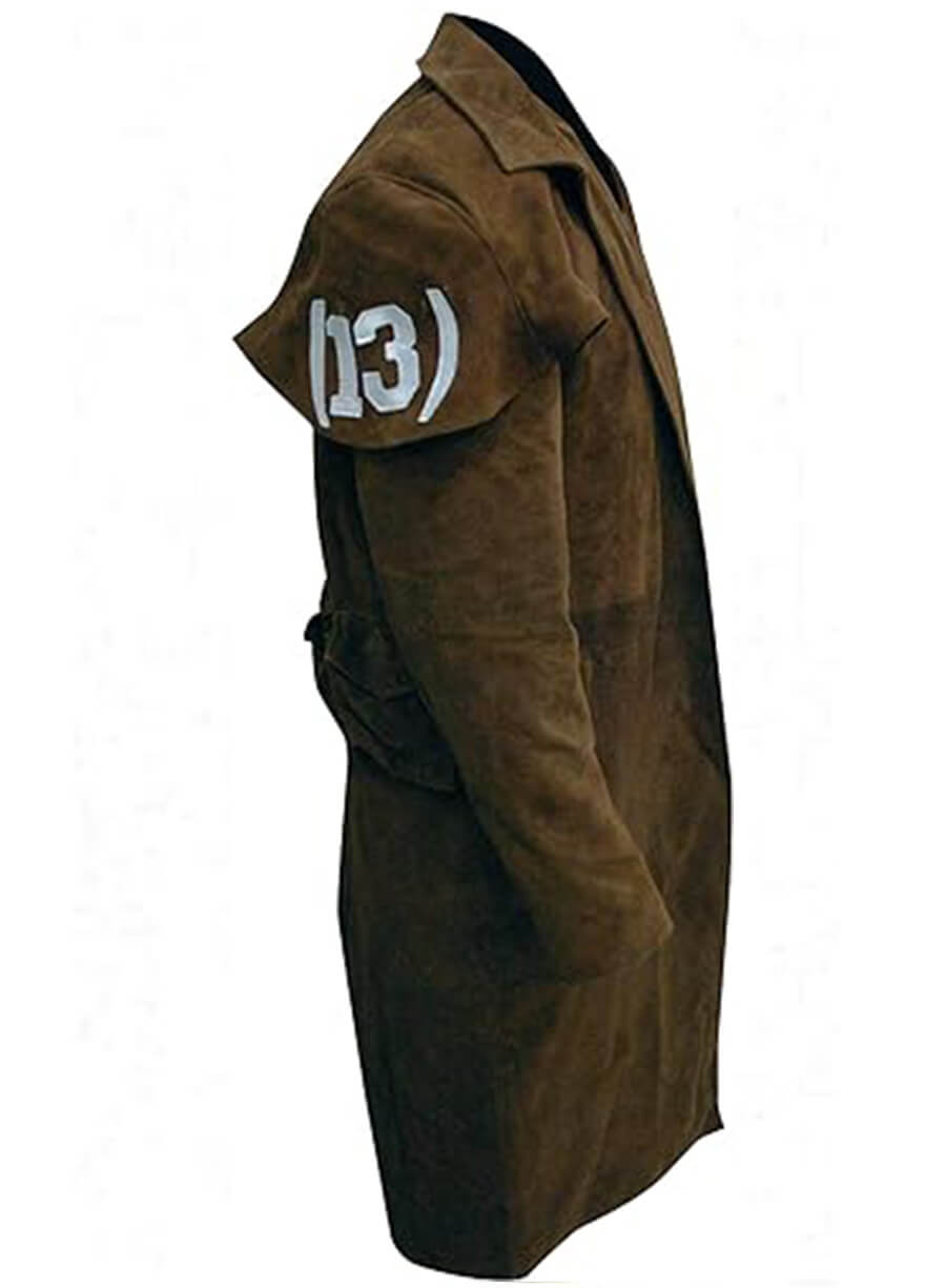 Harpoon NCR Veteran Ranger Inspired Brown Suede Leather Coat - Fallout Video Game Style