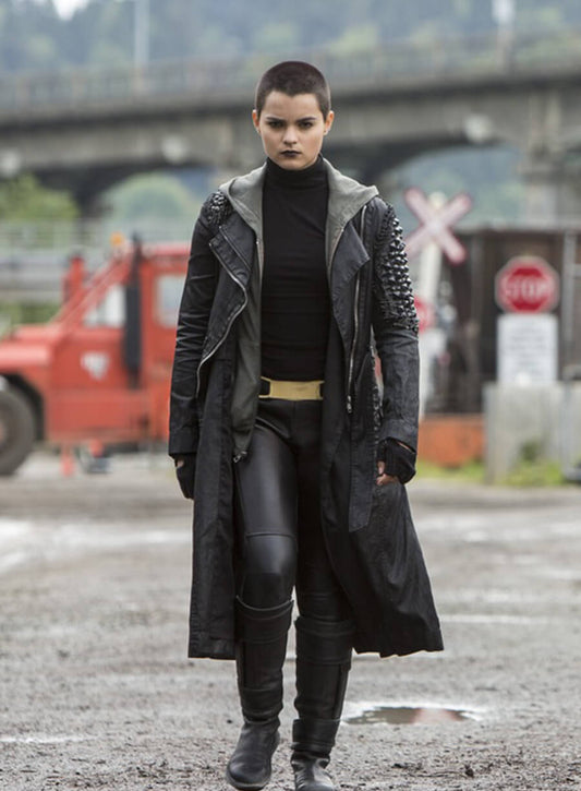 Harpoon Negasonic Teenage Inspired Black Coat - Deadpool 2016 Style