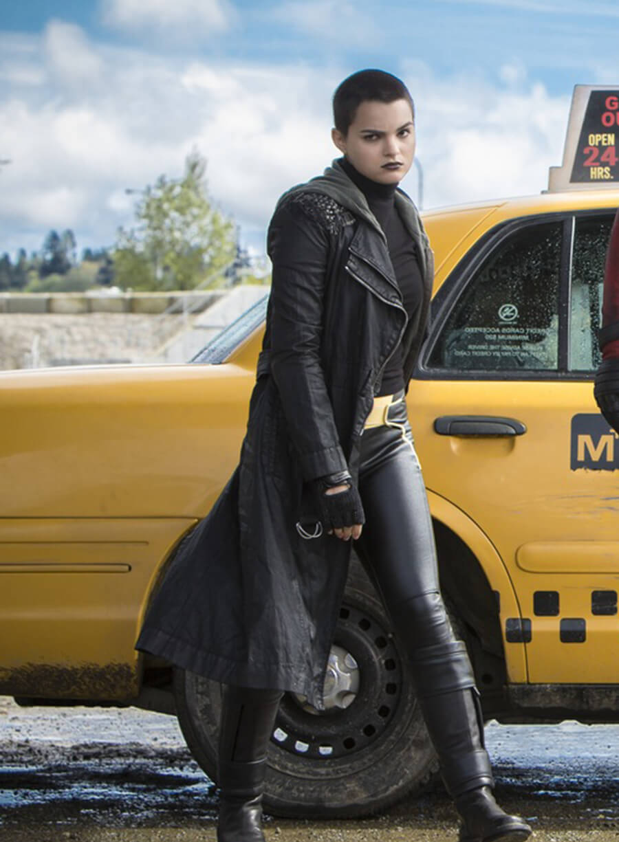 Harpoon Negasonic Teenage Inspired Black Coat - Deadpool 2016 Style