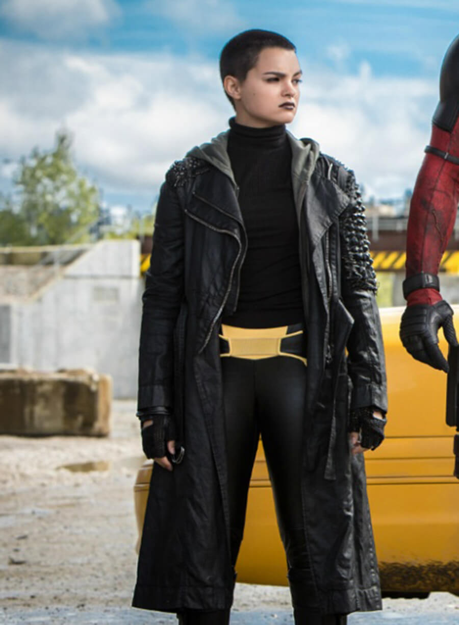 Harpoon Negasonic Teenage Inspired Black Coat - Deadpool 2016 Style
