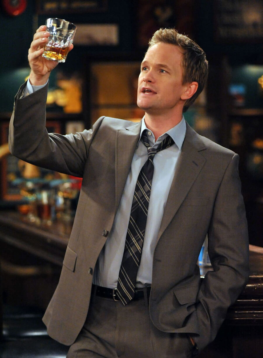 Harpoon Barney Stinson Inspired Grey Leather Jacket - How I met Your Mother S04 Style