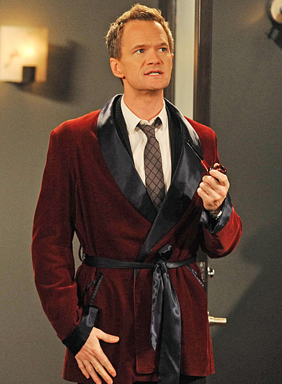 Harpoon Barney Stinson Inspired Burgundy Leather Jacket - How I met Your Mother S08 Style