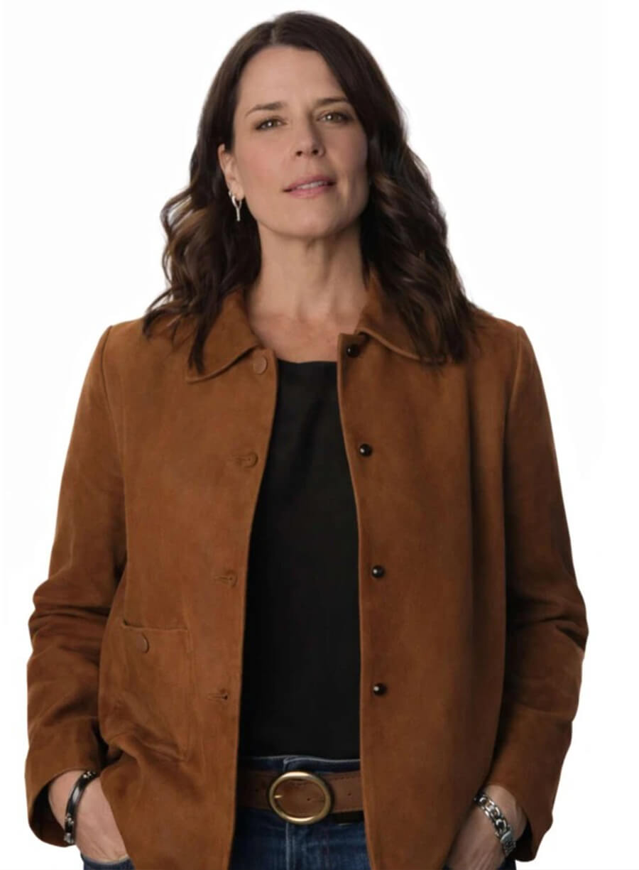 Harpoon Sidney Prescott Inspired Brown Suede Leather Leather Jacket - Scream 7 Style