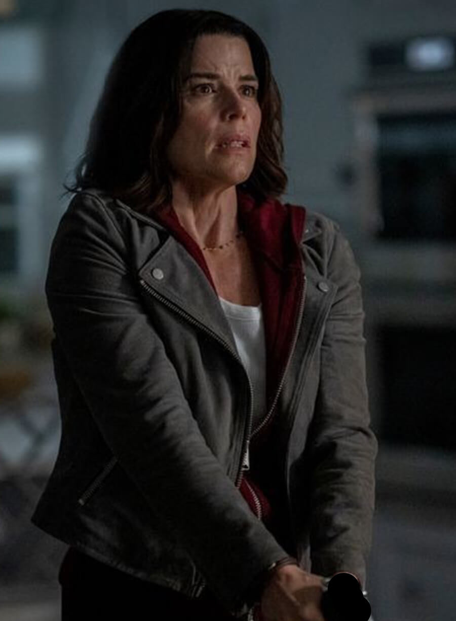 Harpoon Sidney Prescott Inspired Grey Real Leather Leather Jacket - Scream 7 Style