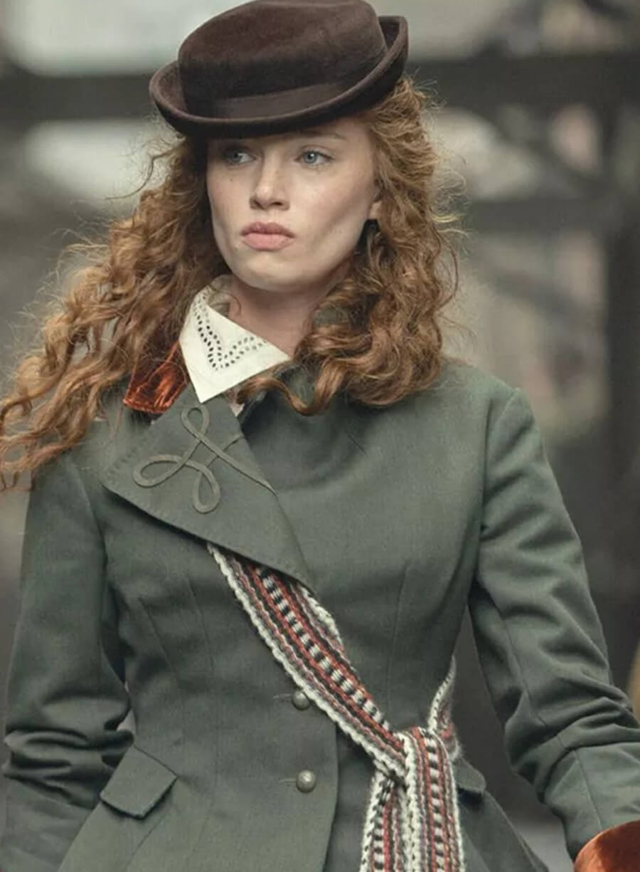 Harpoon Ellen Cochrane Inspired Green Leather Jacket - House of Guinness Style