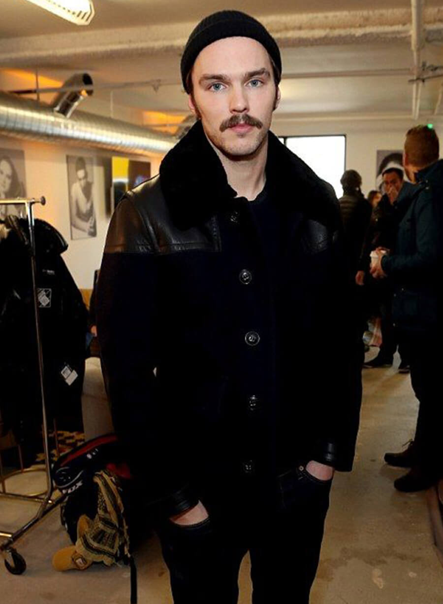 Harpoon Nicholas Hoult Inspired Blue Wool Jacket