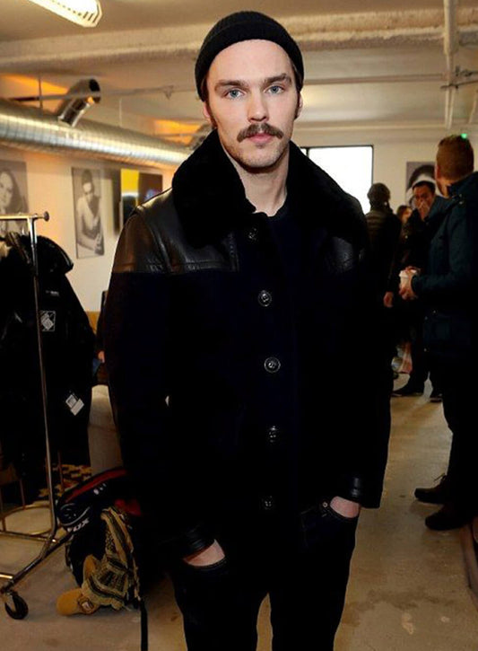 Harpoon Nicholas Hoult Inspired Blue Wool Jacket