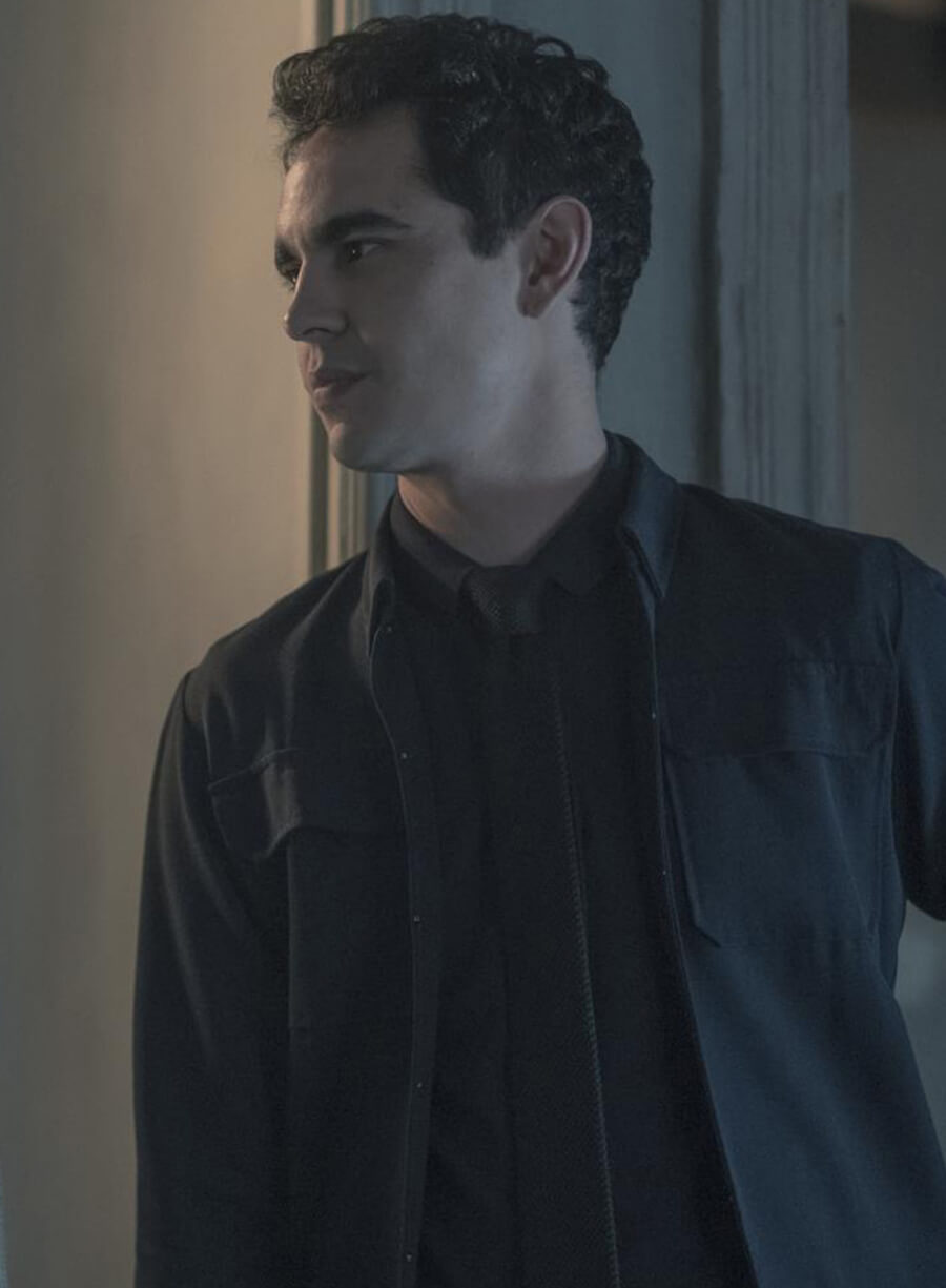 Harpoon Nick Blaine Inspired Black Cotton Fabric Cotton Jacket - The Handmaid's Tale Style