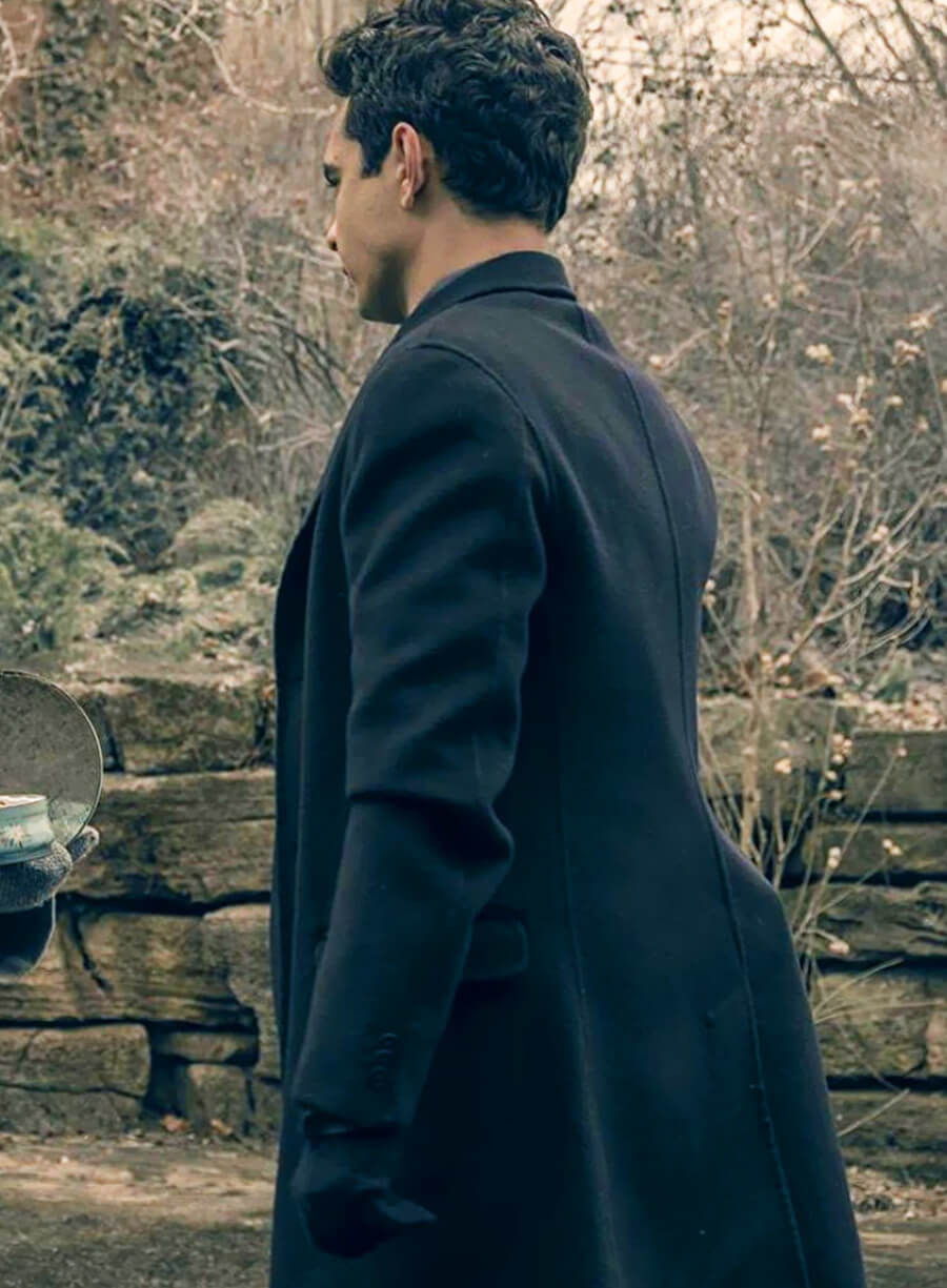 Harpoon Nick Blaine Inspired Black Wool Coat - The Handmaid's Tale Style