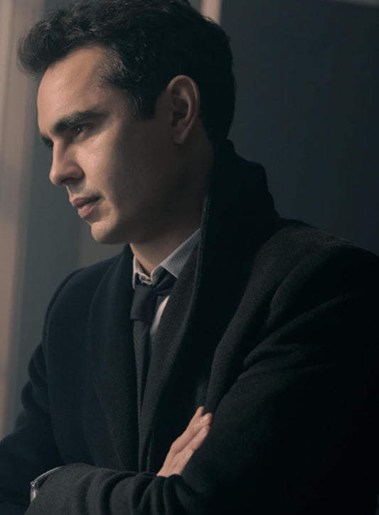Harpoon Nick Blaine Inspired Black Wool Coat - The Handmaid's Tale Style