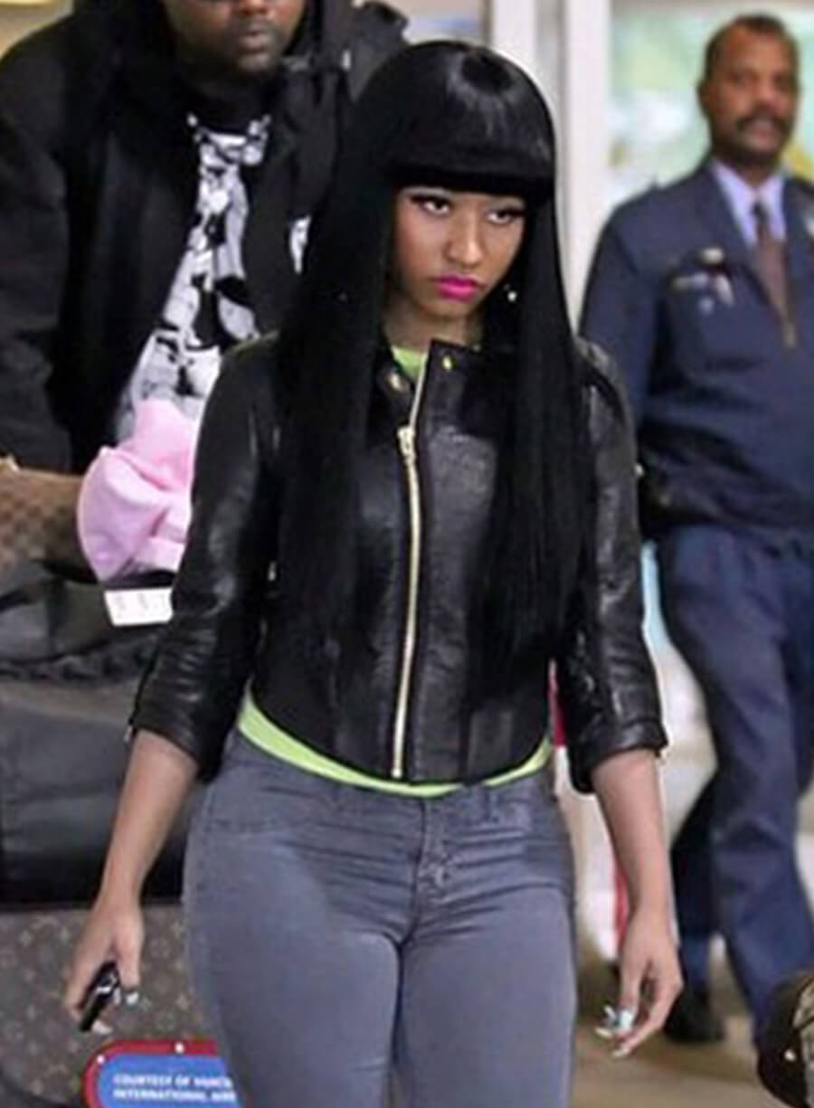 Harpoon Nicki Minaj Inspired Black Biker Jacket