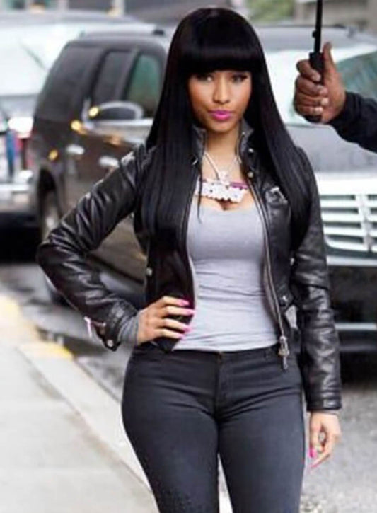 Harpoon Nicki Minaj Inspired Black Biker Jacket