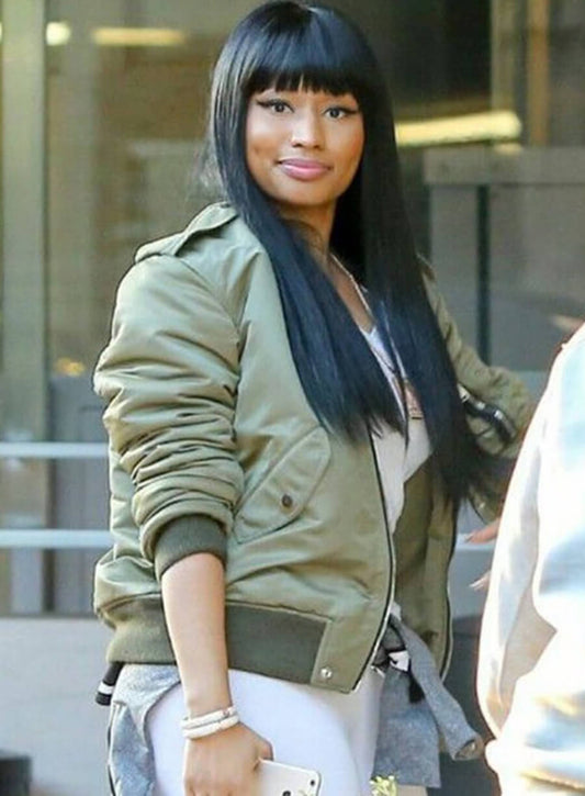 Harpoon Nicki Minaj Inspired Green Bomber Jacket