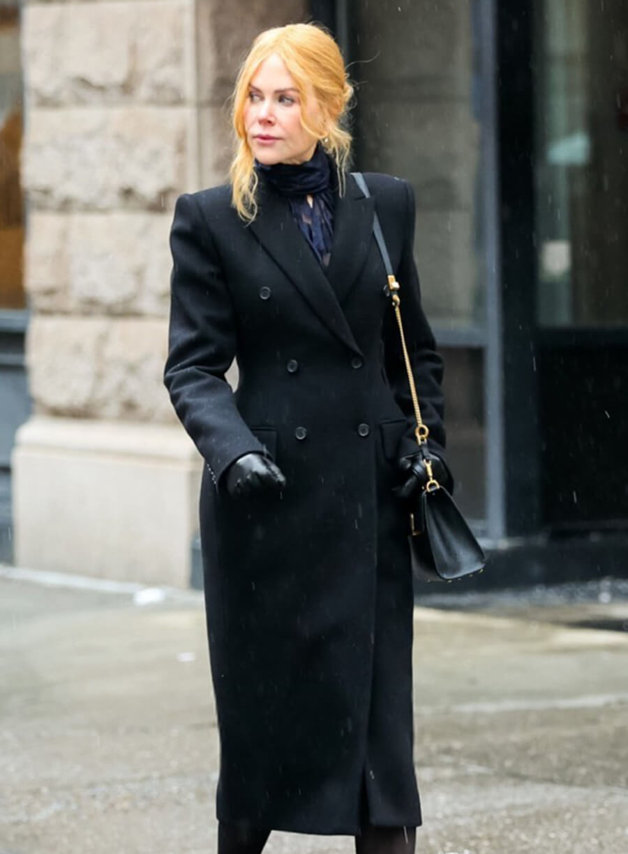 Harpoon Romy Mathis Inspired Black Coat - Babygirl 2024 Style
