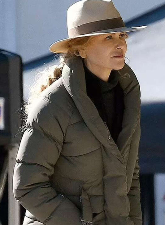 Harpoon Kaitlyn Meade Inspired Grey Parachute Fabric Leather Jacket - Special Ops Lioness Style