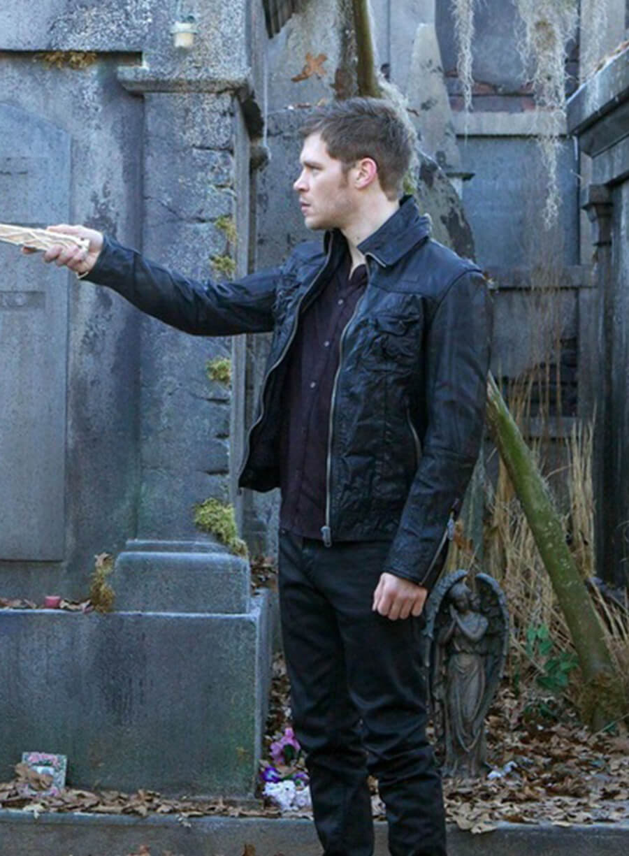 Harpoon Niklaus Mikaelson Inspired Black Leather Jacket - The Originals Style